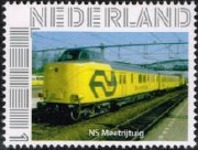 personalised stamp of The Netherlands with trains, trams, stations etc